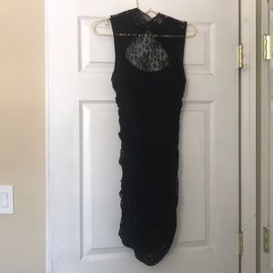Black lace dress
